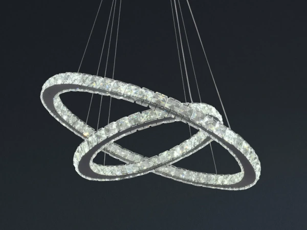 LED luxusné krištáľové svietidlo + diaľkový ovládač 130W - J6353/CH 8