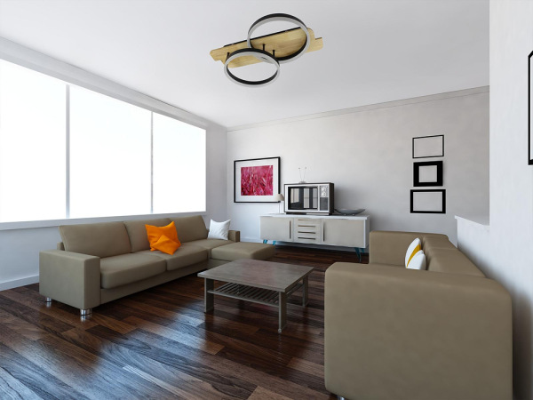 LED stropné svietidlo s diaľkovým ovládačom 70W - TA1300/BW 3