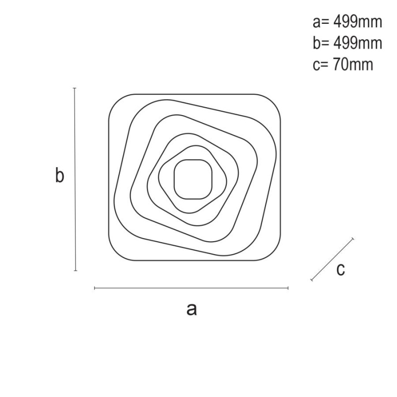 LED stropná lampa + diaľkový ovládač 150W - J1317/W 14