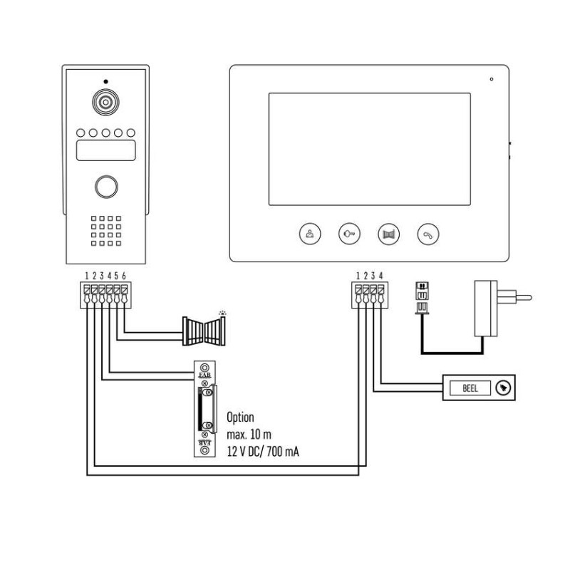 VIDEOTELEFON 7 SADA EM-03M 2 wire 14