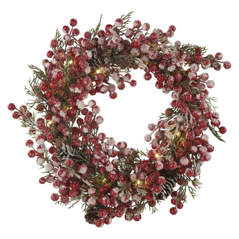 20LED XMAS WREATH DECO 2AA WW