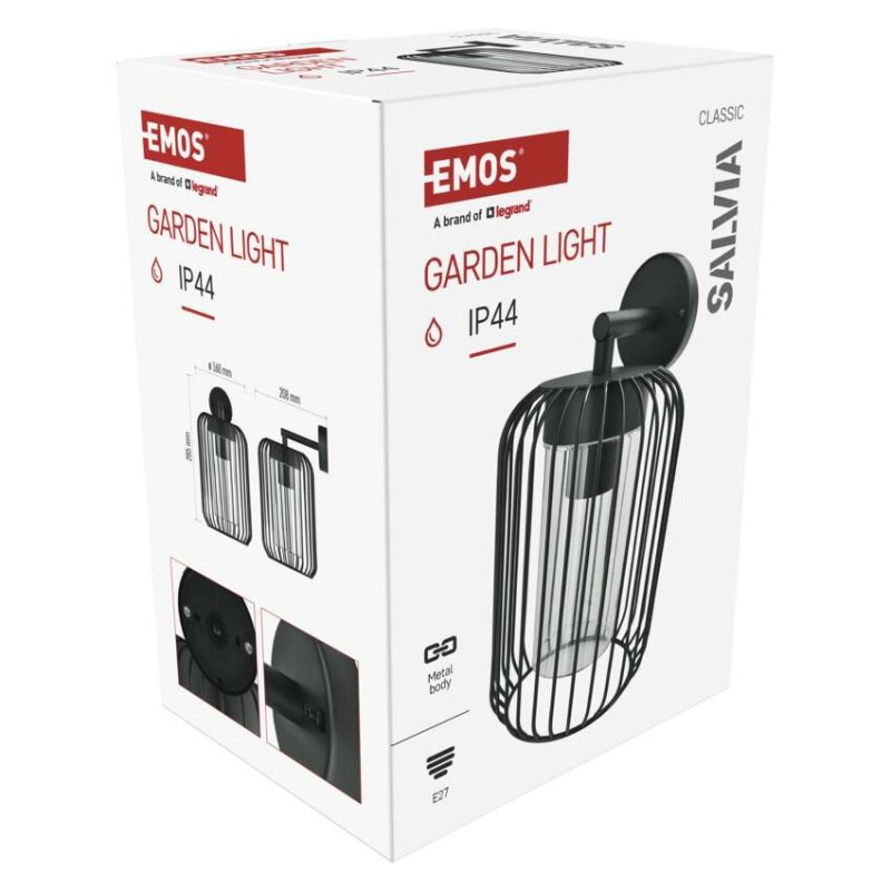 LED ZAHRADNÍ SVÍTIDLO,E27,IP44,MAX 15W,N 13