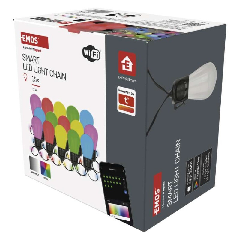 GOSMART LED SVĚTELNÝ ŘETĚZ 15x PÁRTY ŽÁR 10