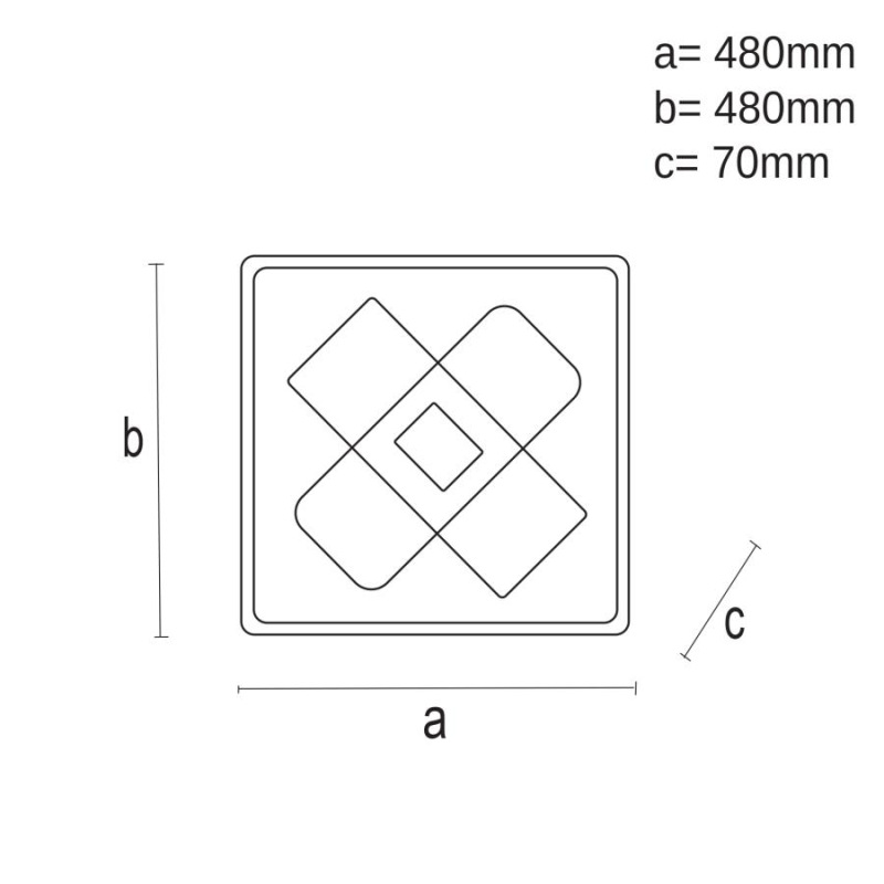 LED stropné svietidlo + diaľkový ovládač 90W - J1326/B 1