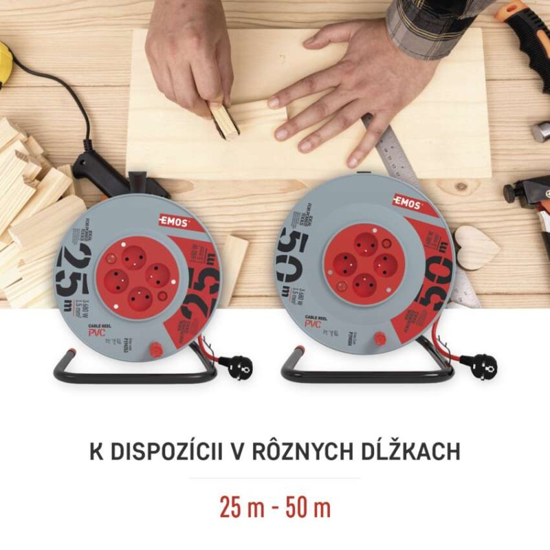 BUBEN 4Z 50M 1,5MM PVC VYPÍNAČ 7