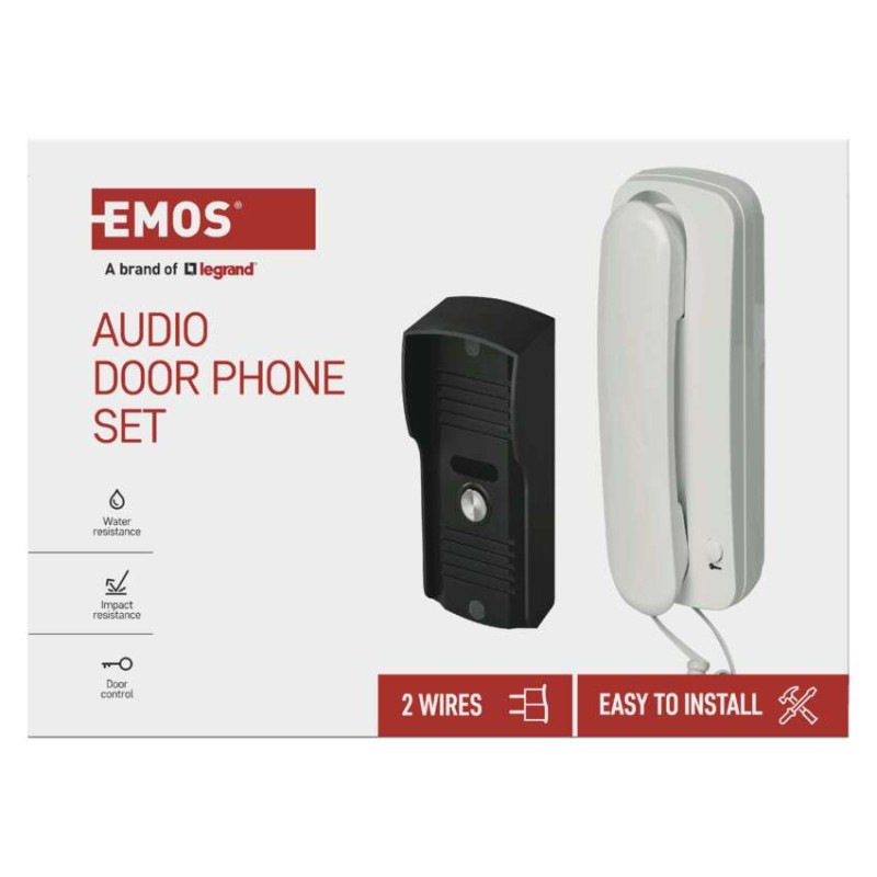 Elektrický vrátnik 12V DC sada  H1085 audiosada EMOS 4