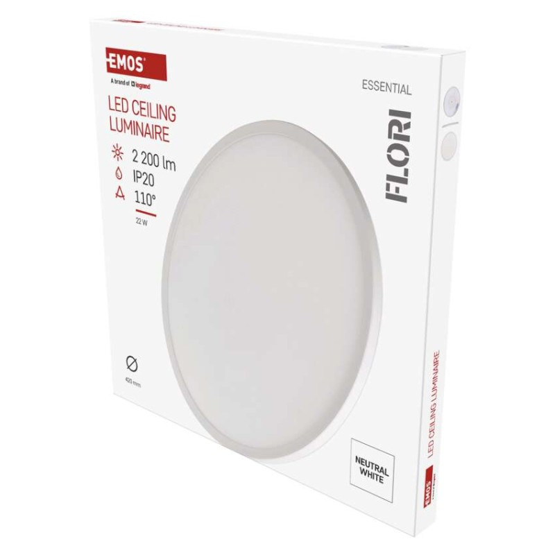 LED SVÍTIDLO FLORI PŘ.K 22W 2200LM NW IP