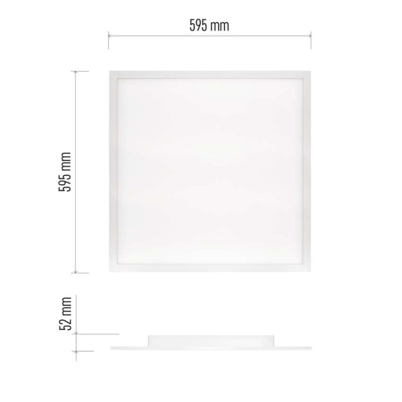 LED PANEL PŘ. RÁM. 60×60 36W 3600LM STM. 2