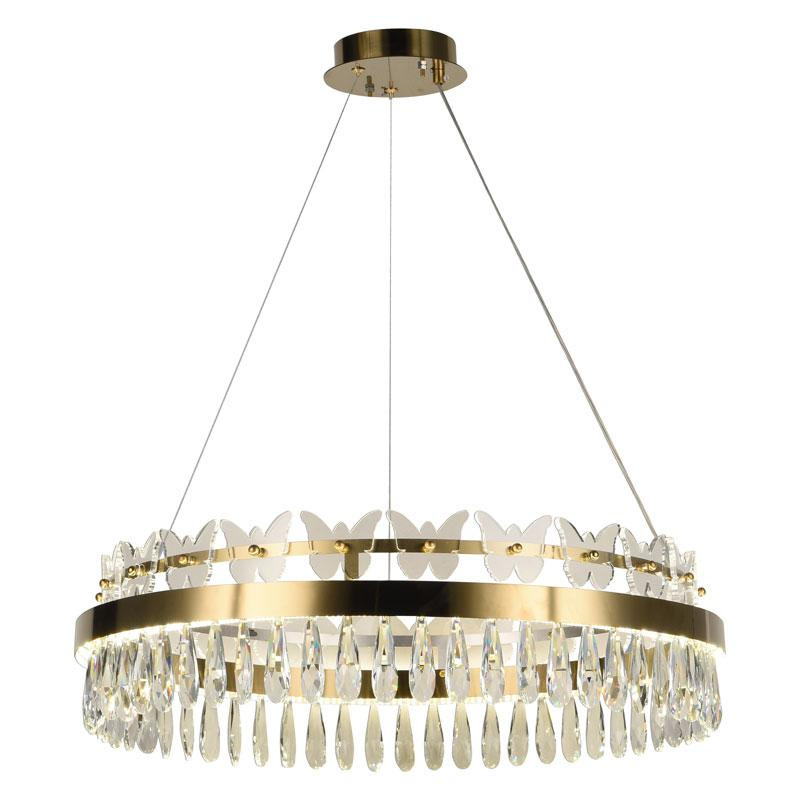 LED krištáľový luster + diaľkový ovládač 80W - J6341/C 1