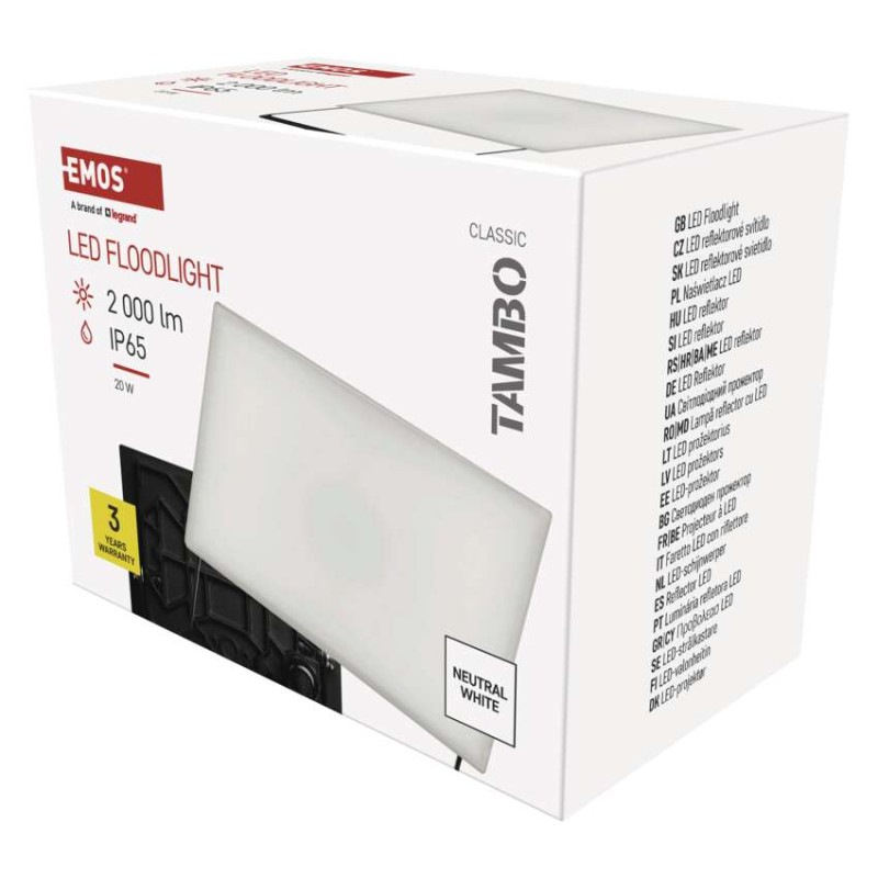 LED REFLEKTOR TAMBO 20W 2000LM IP65
