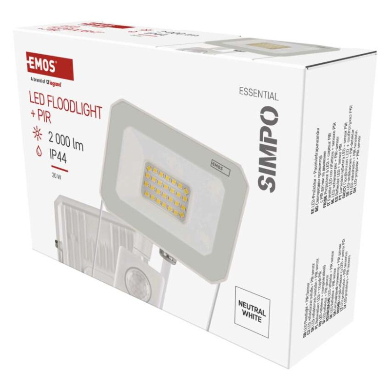 LED REFLEKTOR SIMPO 20W 2000LM IP44 NW P
