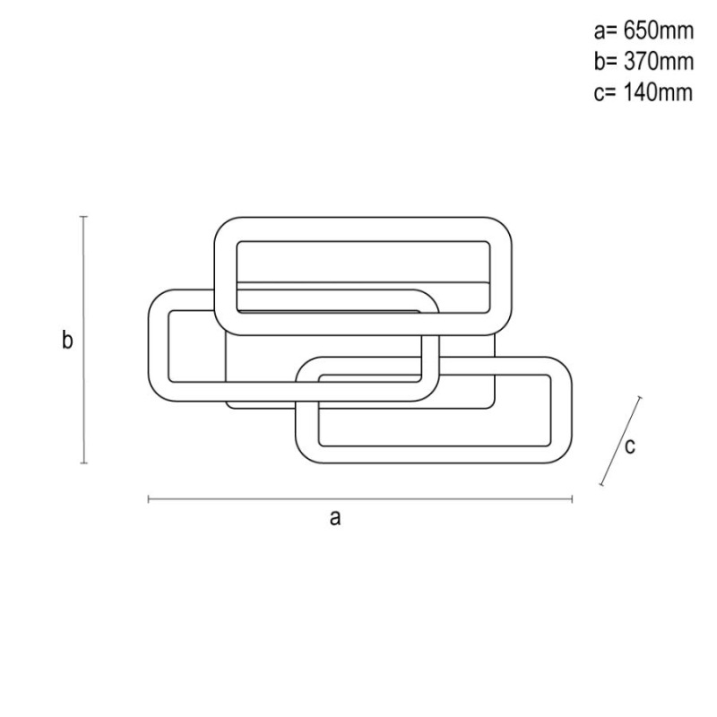 LED stropné svietidlo s diaľkovým ovládačom 90W - TA1338/W 10