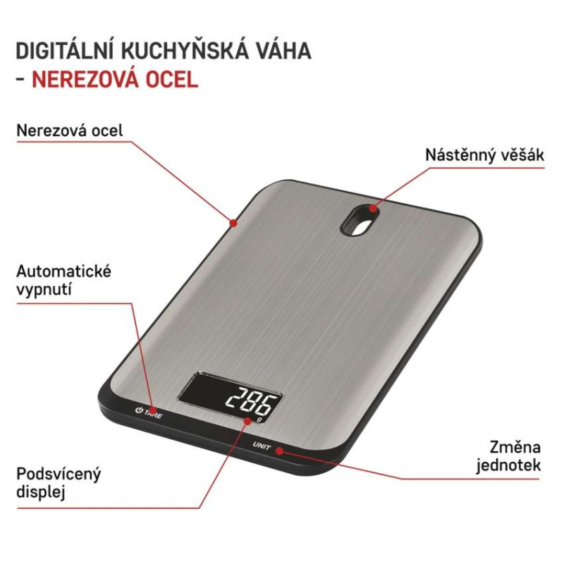 VÁHA KUCHYŇSKÁ EV026 STŘÍBRNÁ 1
