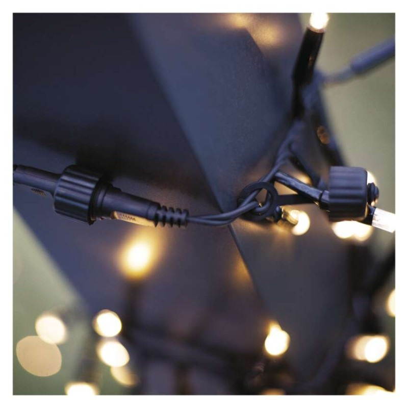 Spojovací řetěz 50LED 5M BLACK WW ZY2007 5