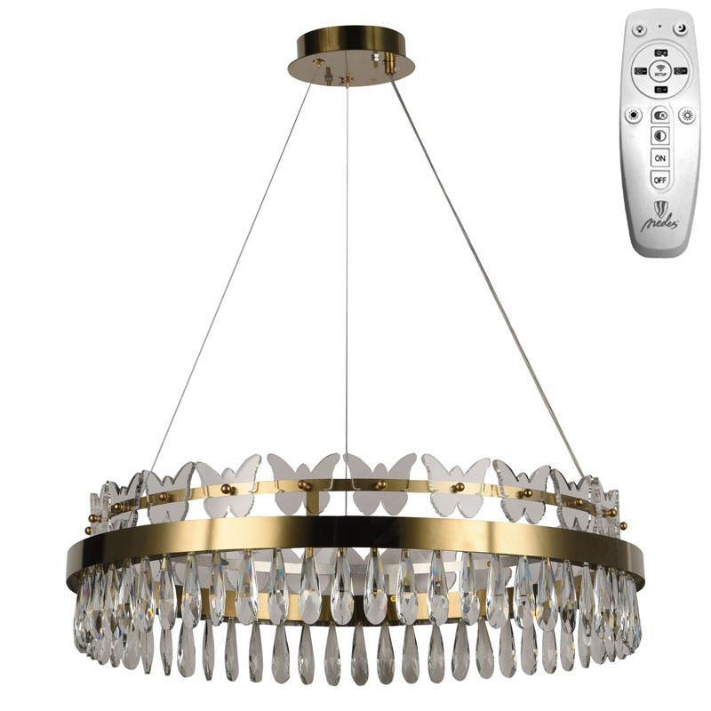 LED krištáľový luster + diaľkový ovládač 80W - J6341/C 3