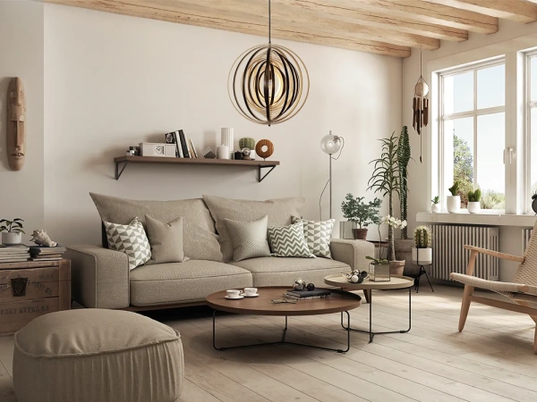 Závesné svietidlo z masívneho dreva E27 / 500 - WRE072 6