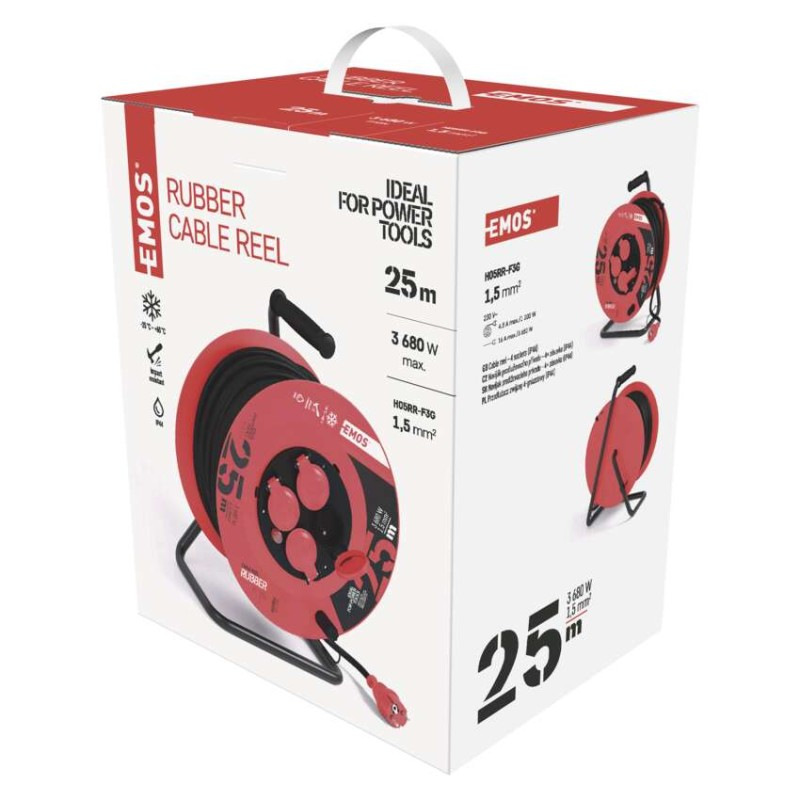 Káblový bubon predl. 4Z 25m PVC IP44 1