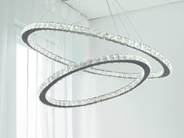 LED luxusné krištáľové svietidlo + diaľkový ovládač 180W - J6354/CH 11