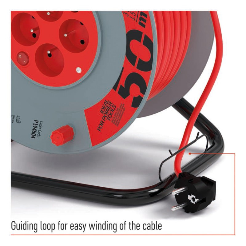 BUBEN 4Z 50M 1,5MM PVC VYPÍNAČ 4