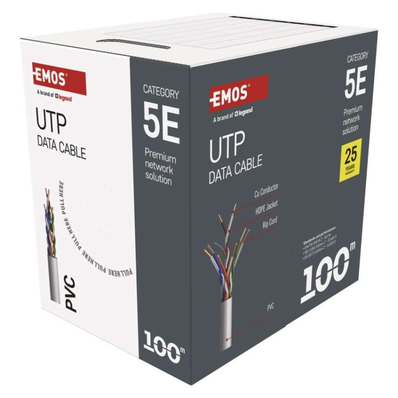 UTP KABEL CAT5E PVC 100M 7