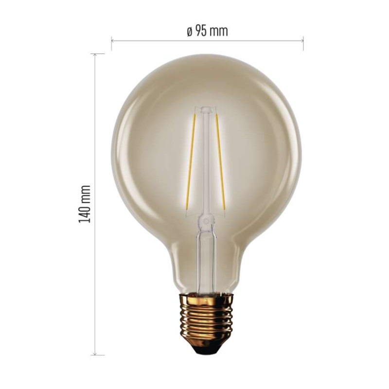 Žiarovka LED VNT G95 4W E27 WW+ Z52032 EMOS 1525713240