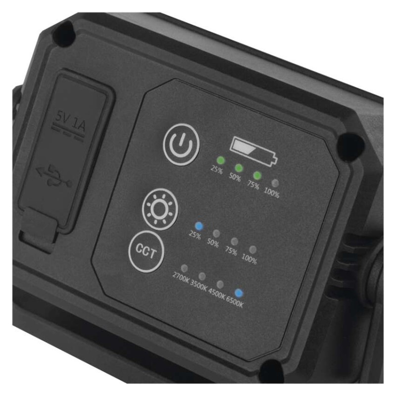COB LED NABÍJECÍ PRACOVNÍ REFLEKTOR 900L 14