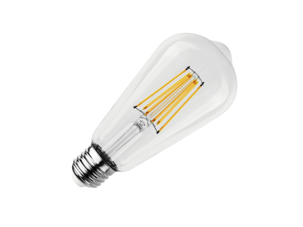 LED žiarovka / filament 12W - ST64 / E27 / 4000K - ZLF925 1