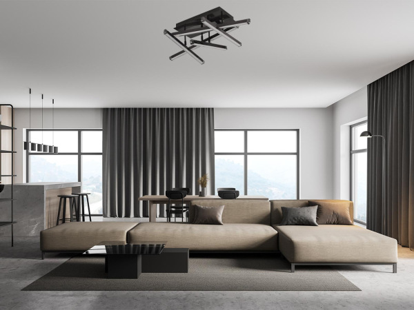 LED stropné svietidlo s diaľkovým ovládačom 60W - J3370/BCH 3