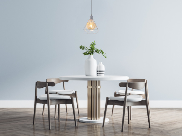 Závesné biele kovové svietidlo 1 x E27 - ME0110 2