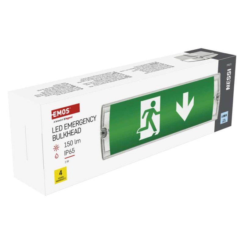 Núdzové svietidlo NESSI 3W 3hod. IP65 LED ZN1110 EMOS 10