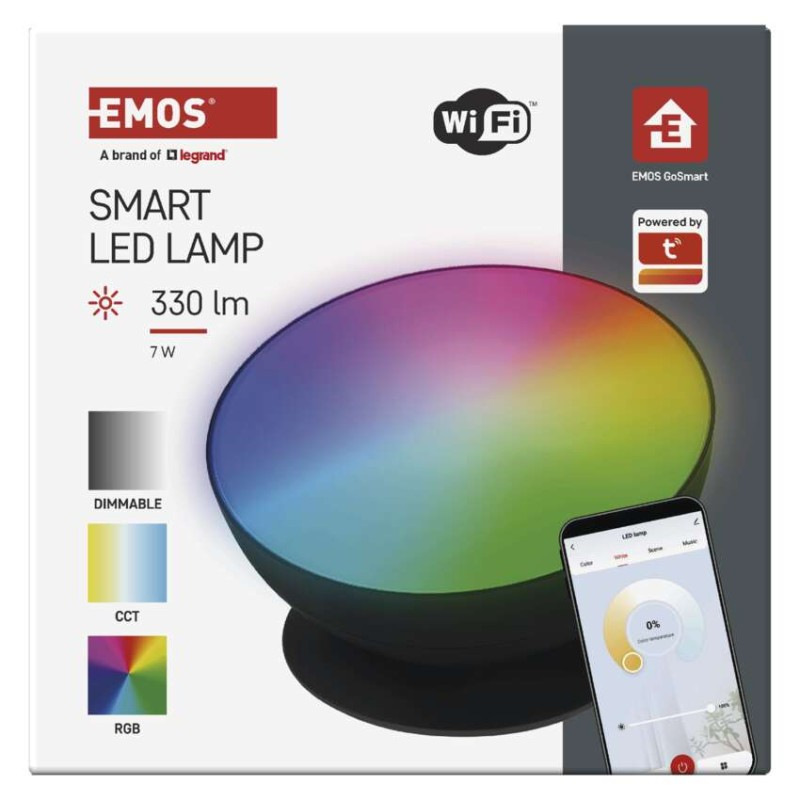 GOSMART AMBIENTNÍ LED LAMPA 7W 330LM ČER 9