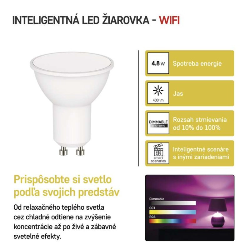 GOSMART LED MR16 4,8W(35W) 400lm GU10 WI 2