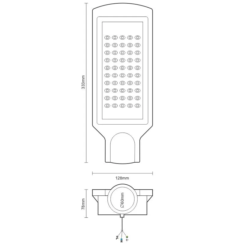 LED pouličné svietidlo 30W / 4000K - LSL321N 2