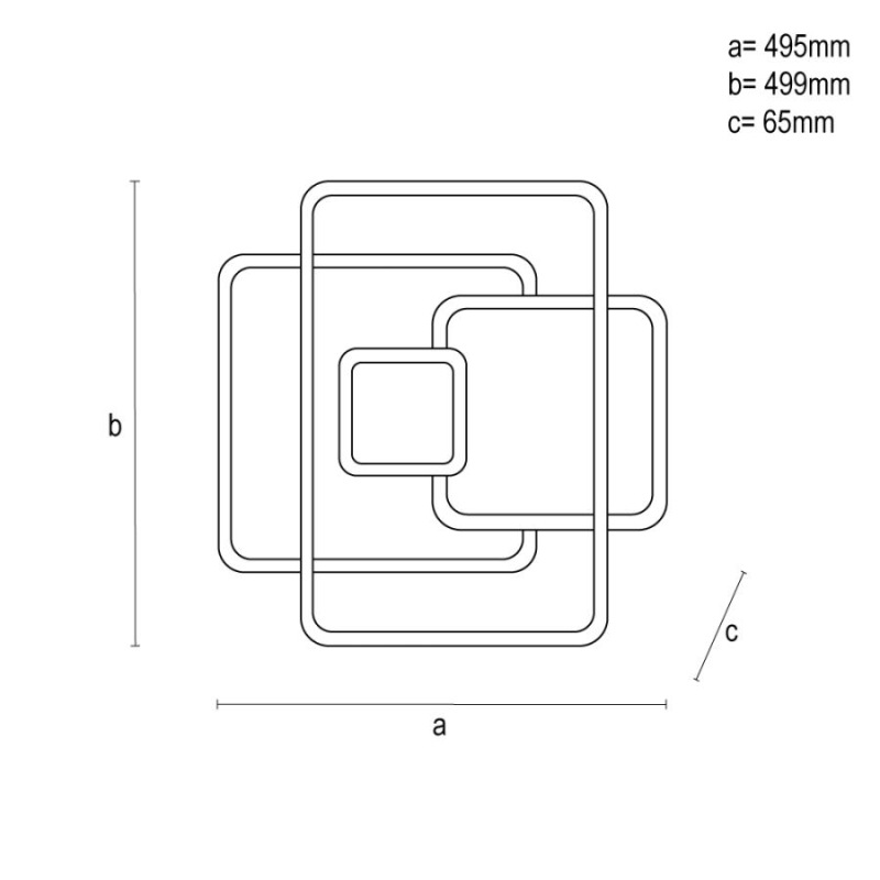 LED stropné svietidlo s diaľkovým ovládačom 110W - TA1324/WB 9