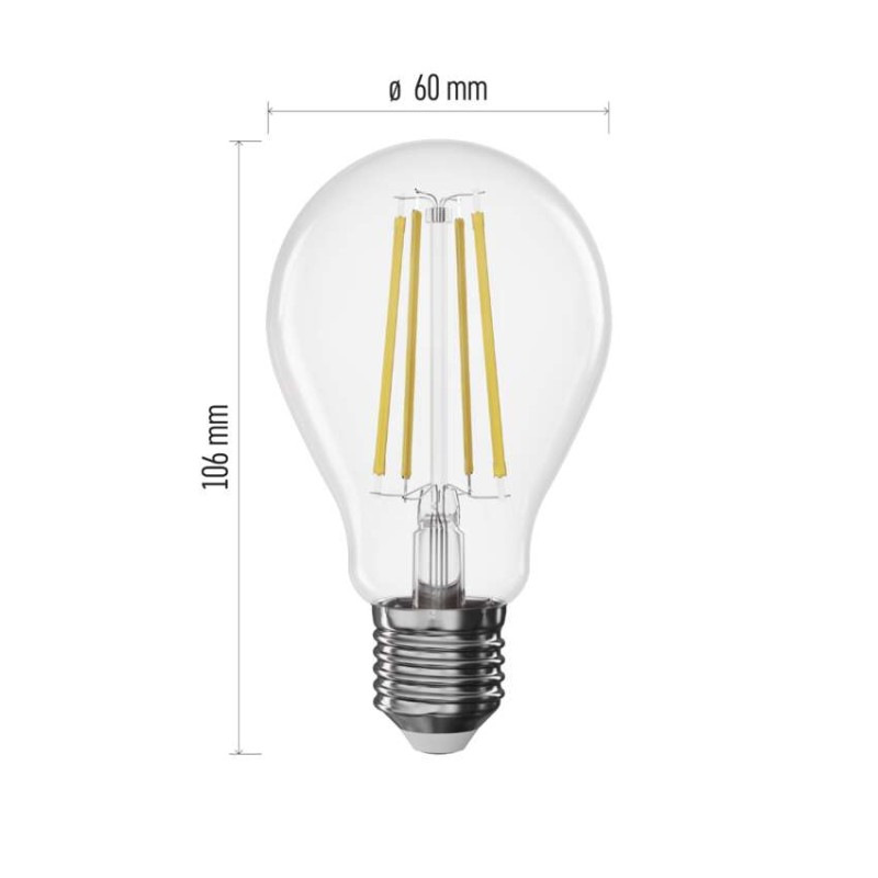 LED FLM A60 DIM 7,5W(75W) 1055 lm E27 NW 1