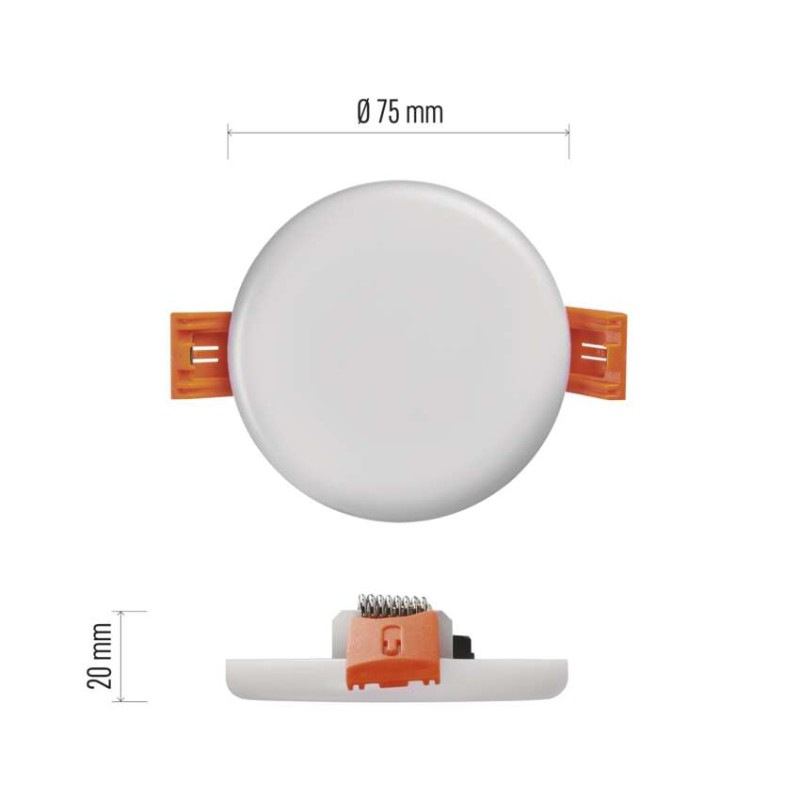 SVIETIDLO LED vstavané kruh 6W NW IP65  ZV1112 2