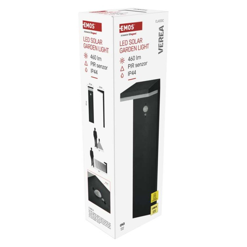 LED ZAHRADNÍ SVÍTIDLO,IP44,SOLÁRNÍ, SLOU 14