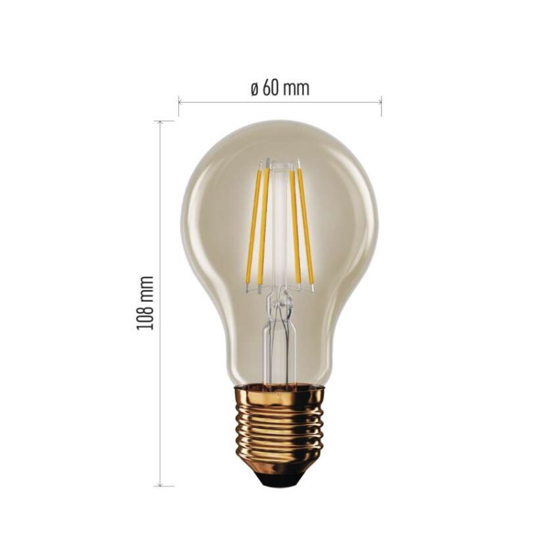 LED VNT A60 4,5W(40W) 420lm E27 WW+