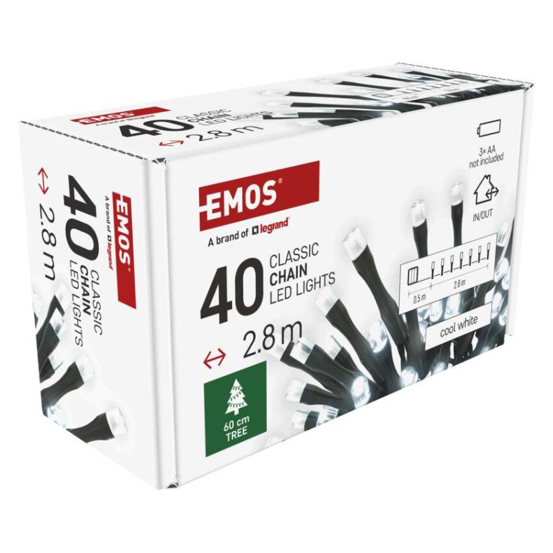 40LED XMAS 3AA IP44 2,8 M CW 7