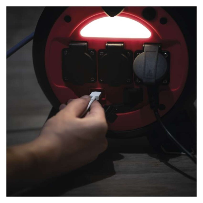 BUBEN 3Z S USB A LED SVĚTLEM 20M 1,5MM N 5