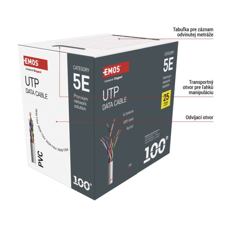 UTP KABEL CAT5E PVC 100M 2