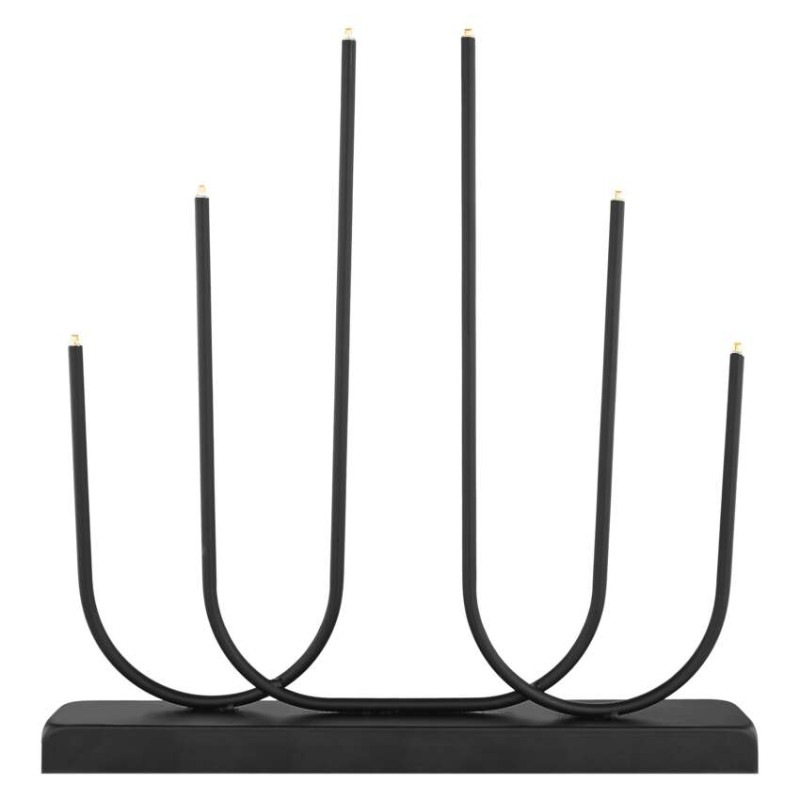 6LED CANDLE STAND METAL 2AA WW 1