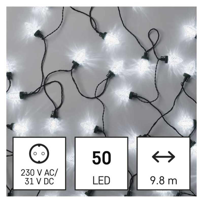 VIAN. Šišky 50LED 9,8M IP44 MF CW 1