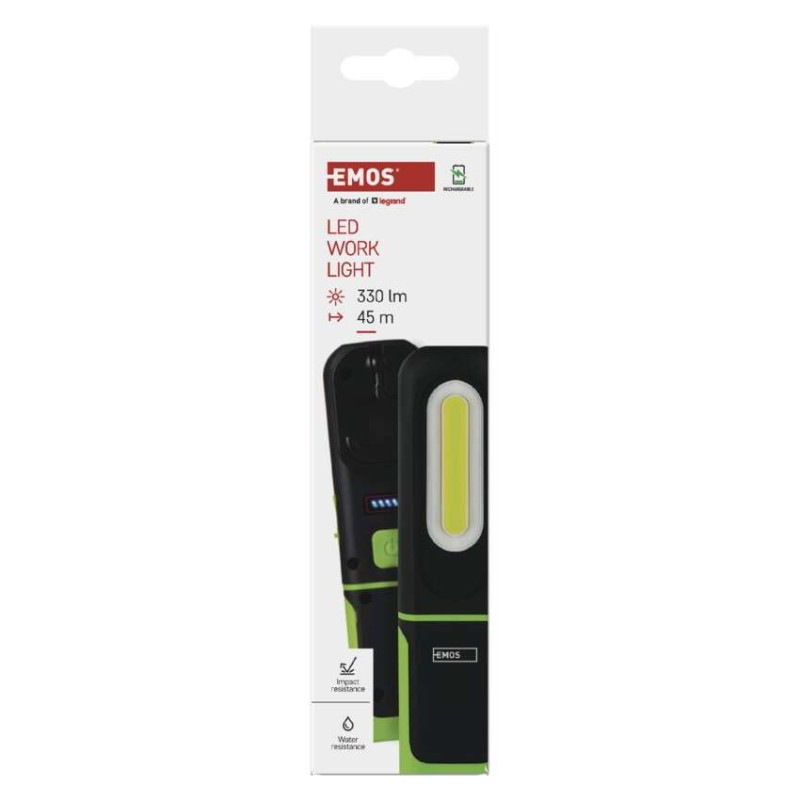 Svietidlo COB LED+SMD LED nabíj., 330lm 1200mAh P4537 13