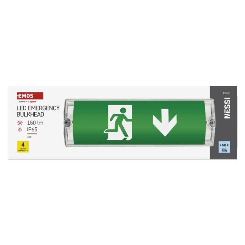 Núdzové svietidlo NESSI 3W 3hod. IP65 LED ZN1110 EMOS 7