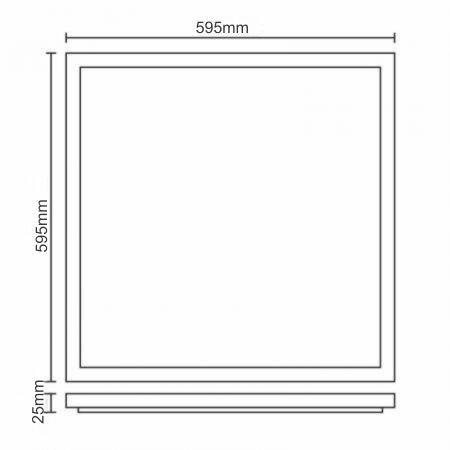 LED podhľadový panel backlite 40W / 595x595 / SMD / 4000K / WH - PL5024 6