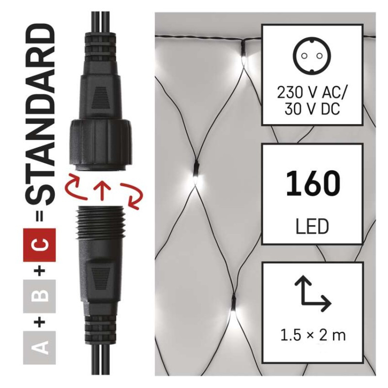 VIANOCE Reťaz D1DC01 sieť, 1,5x2m, studená 1