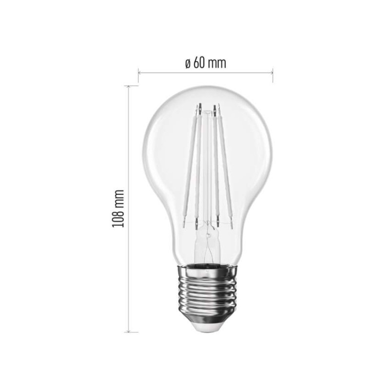 LED FLM A60 7,8W(75W) 1 060lm E27 NW