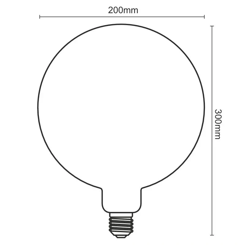 LED dekoratívna žiarovka / filament SPIRAL 4W SMOKE - G200 / E27 / 2000K - ZSF116 3