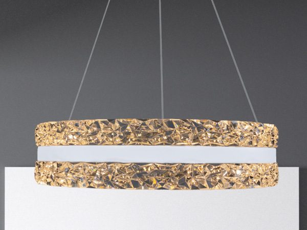 LED luxusné závesné krištáľové svietidlo s diaľkovým ovládačom 80W - TA2303/W 5